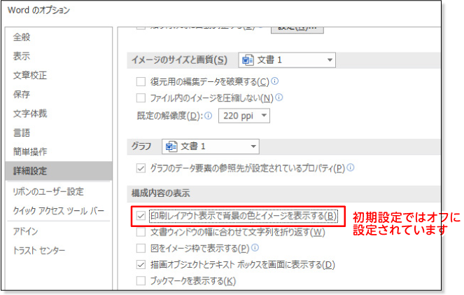 初期設定はオフ